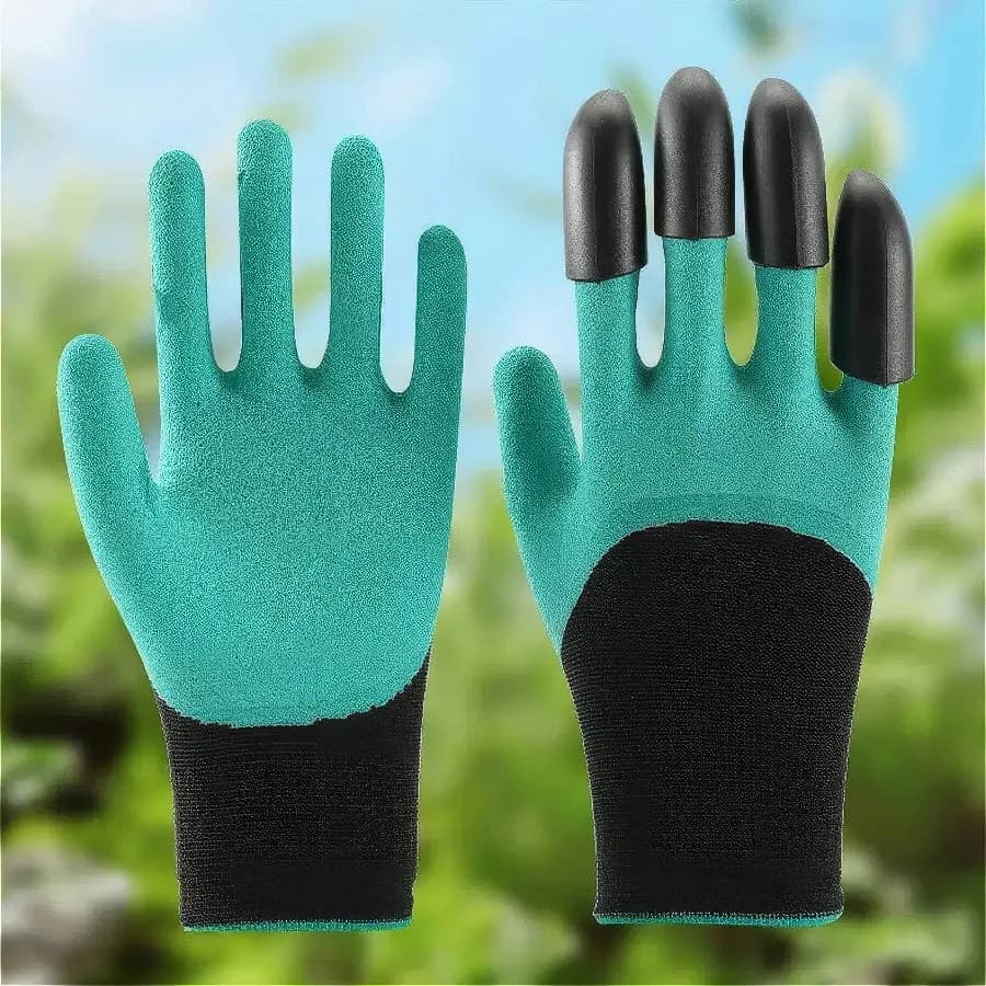 1 paio di guanti da giardinaggio multifunzionali, resistenti e robusti, adatti per l'escavazione del terreno, la piantumazione di fiori e ortaggi