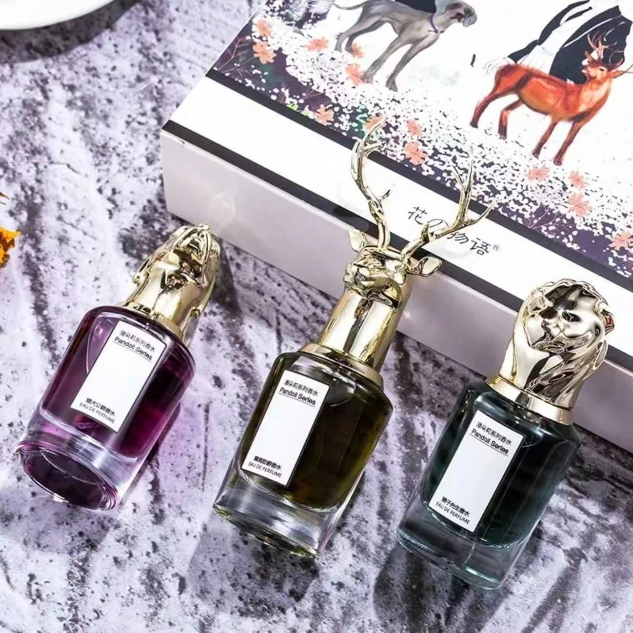 JEAN MISS Set Regalo di Profumi Unisex (3/4 Pezzi) — Compatto e Portatile; Fragranza a Lunga Durata, Dolce ma Non Allettante.