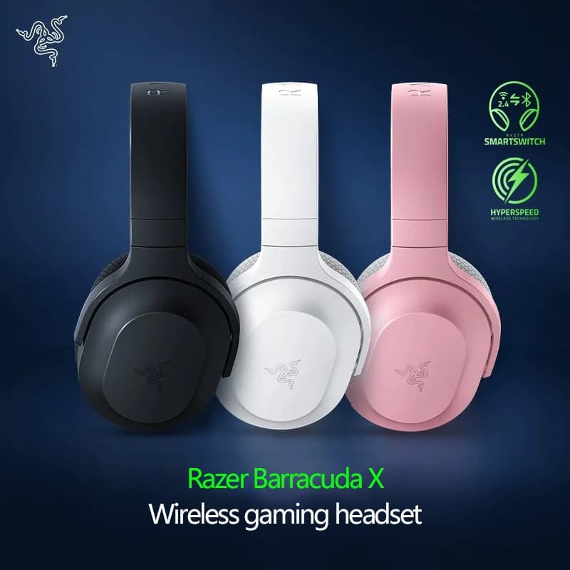 Wireless Bluetooth Gaming Headphones Razer Barracuda X with Microphone
