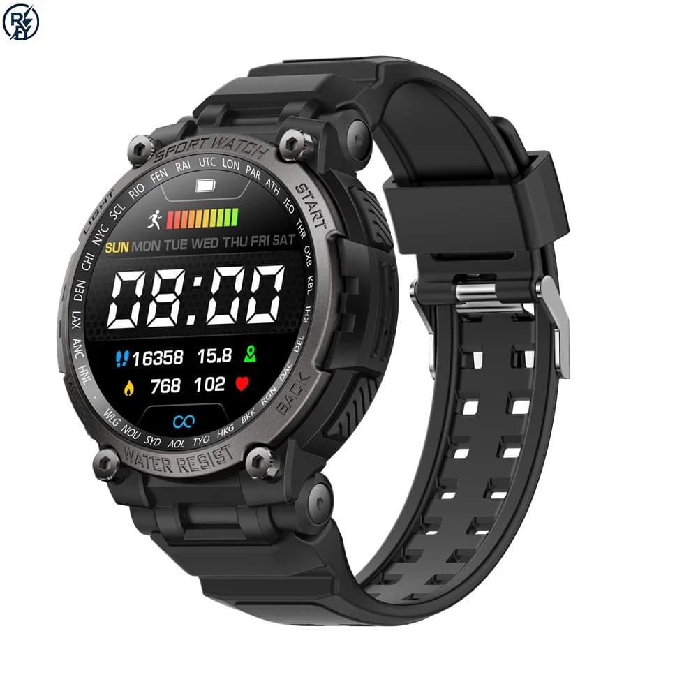 Nuovo Smartwatch LC17 con Chiamata Bluetooth, Resistente all'Acqua, per Sport all'Aperto, con Bussola e Monitoraggio della Frequenza Cardiaca
