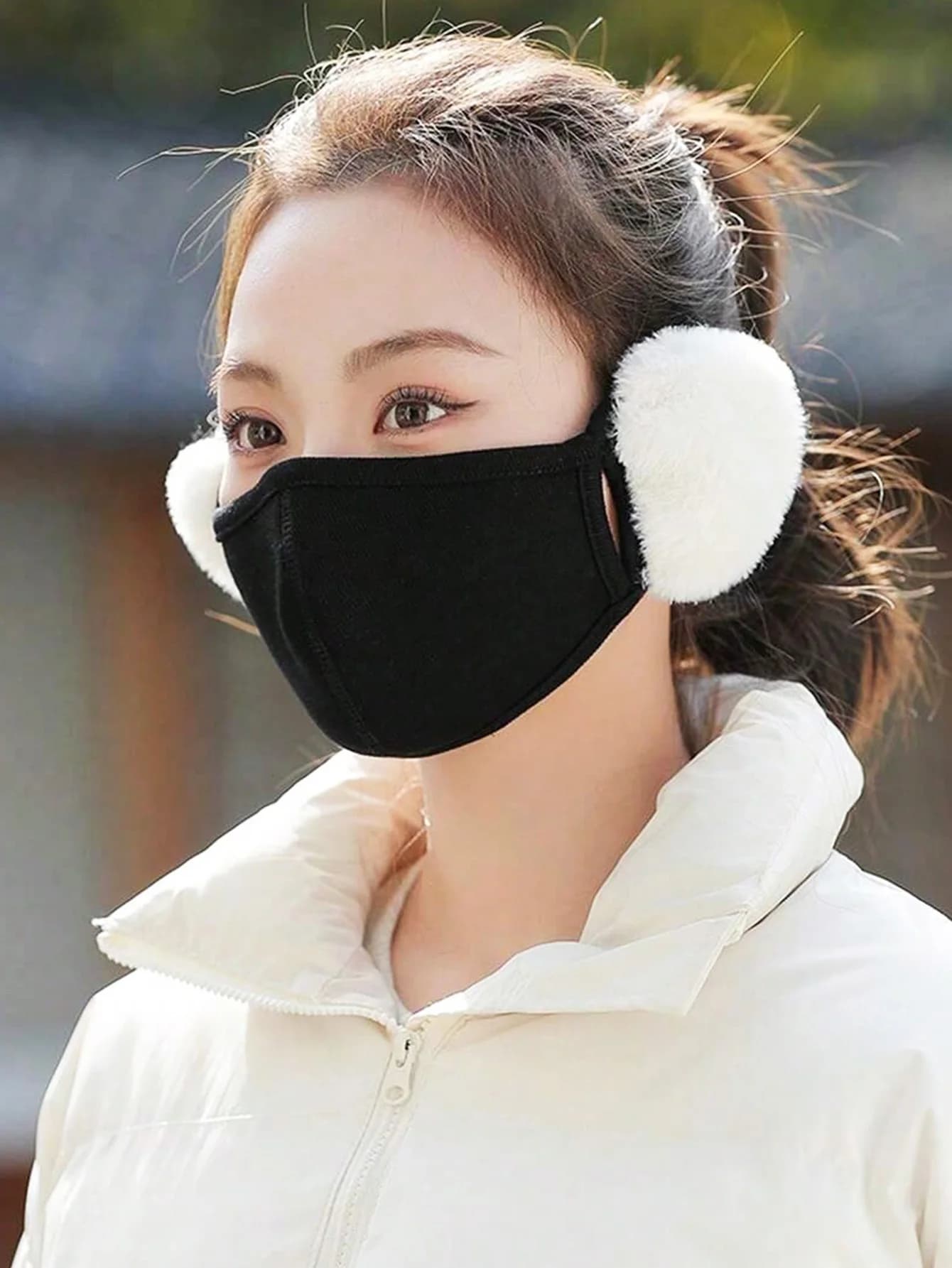 Maschera Invernale da Donna per Protezione Orecchie e Viso, Antivento per Ciclismo e Protezione dal Freddo