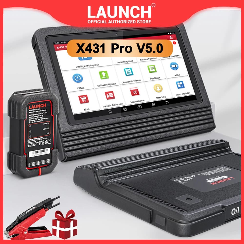 LAUNCH X431 PRO V5.0 Scanner OBD2, supporto strumento di scansione bidirezionale CANFD eDOIP, codifica ECU, strumenti diagnostici per auto FCA AutoAuth