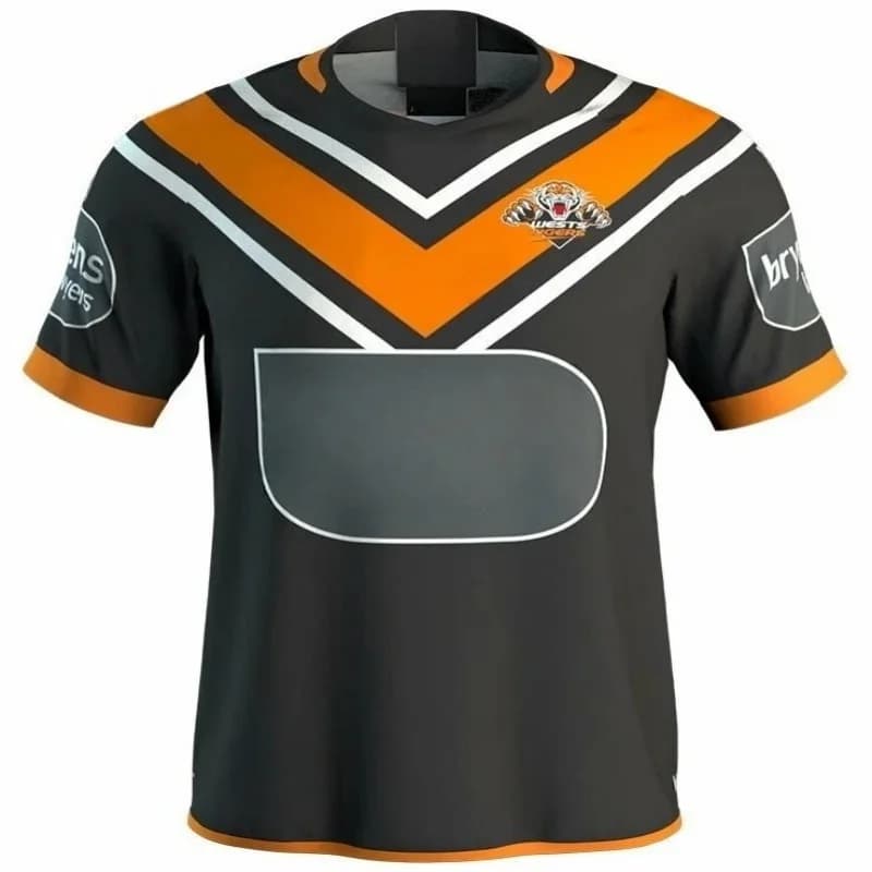 2026-25 Tigers Men's T-shirt Home and Away Rugby Jersey Size S-5XL "Customizable Name and Number" High Quality