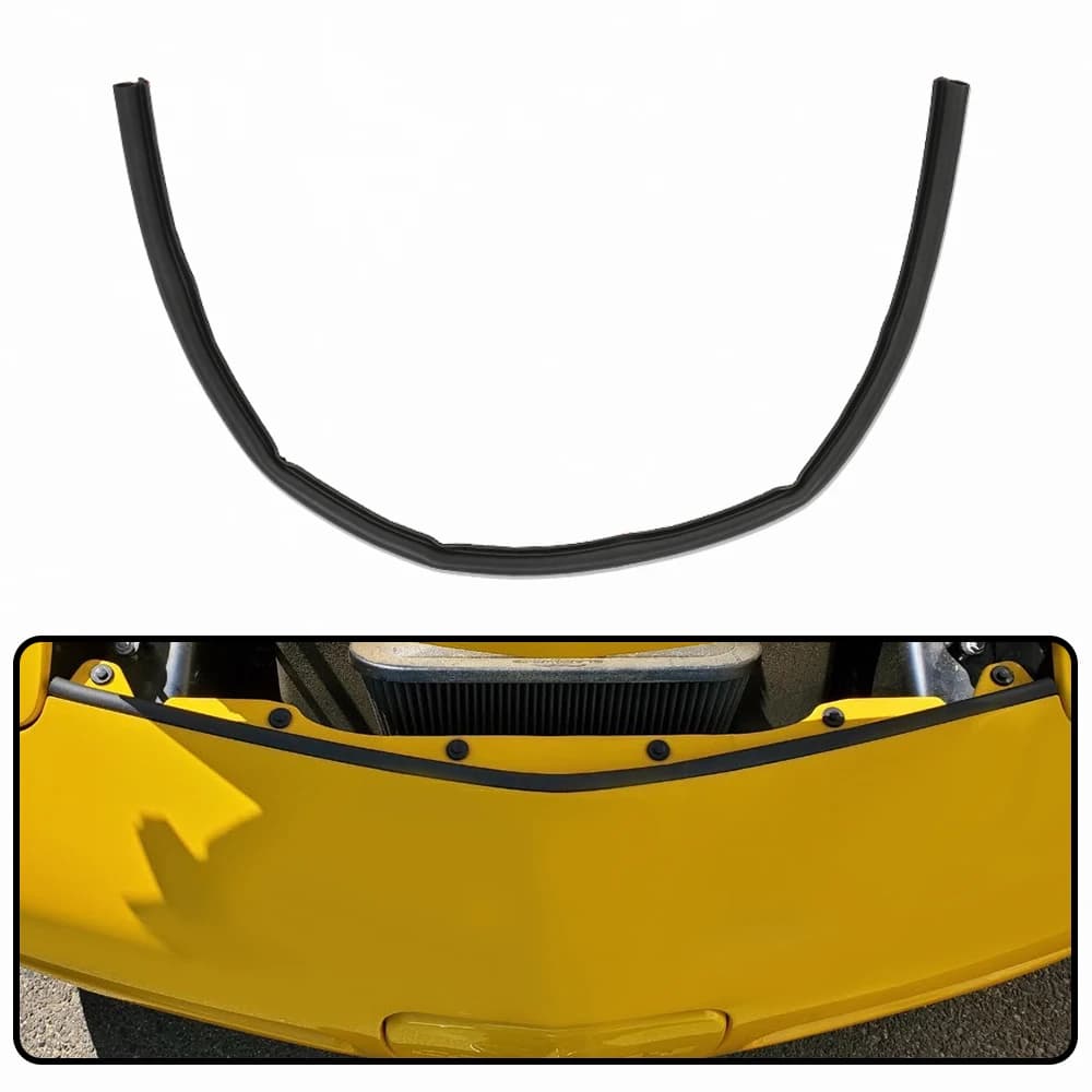 Guarnizione in gomma per cofano anteriore auto Guarnizione nera adatta per Chevrolet Corvette C5 1997-2004 Gomma nera Forte Durevole Robusto