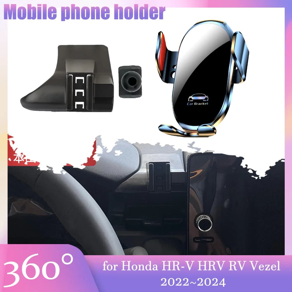 Supporto per telefono cellulare per auto per Honda HR-V HRV RV Vezel 2022 ~ 2024 2023 GPS Air Vent Cell Clip Stand Vassoio Supporto Accessori iPhone