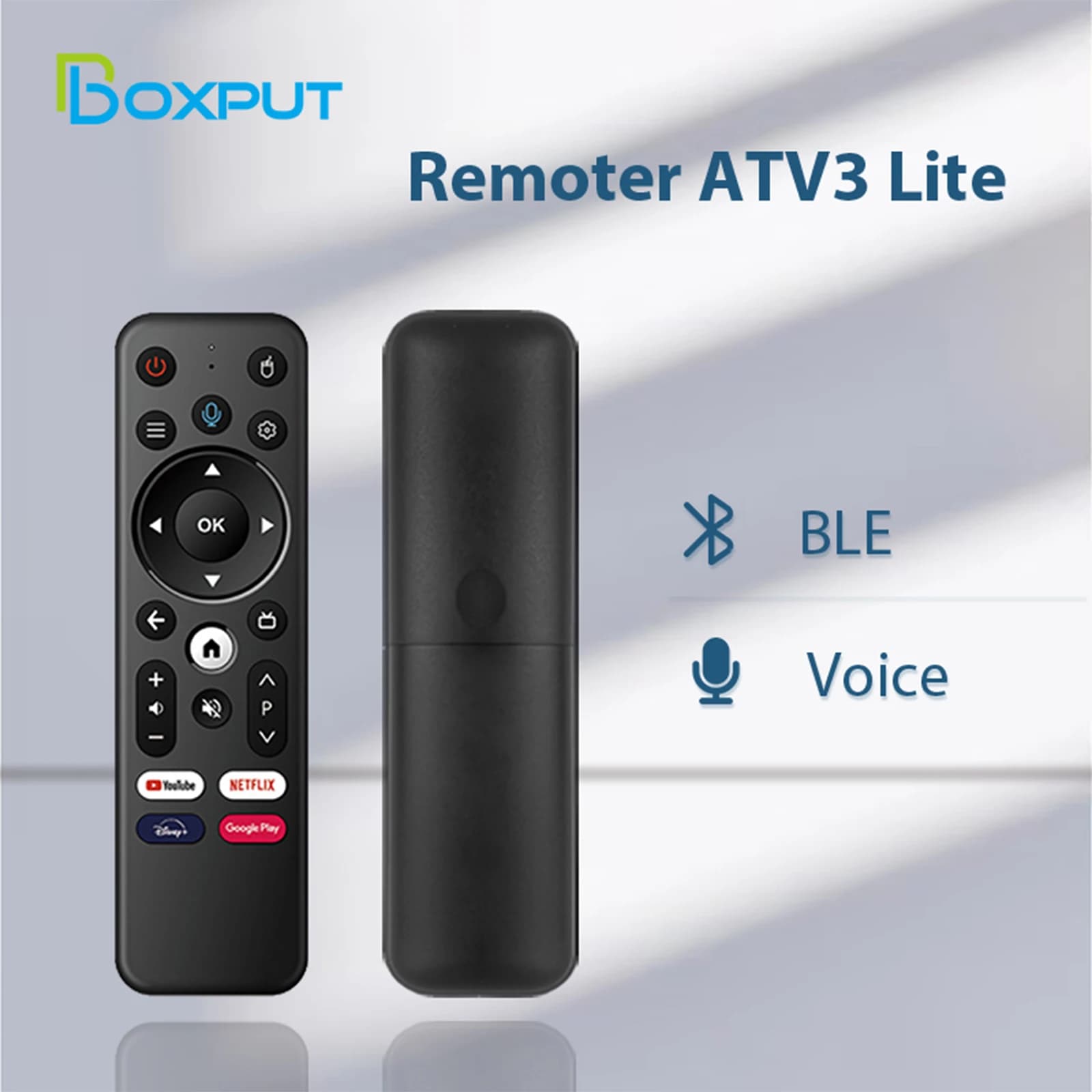Boxput Remoter ATV3 Lite BT Voice Wireless Remote Controller iATV Q3 Android Smart TV Stick telecomando dedicato