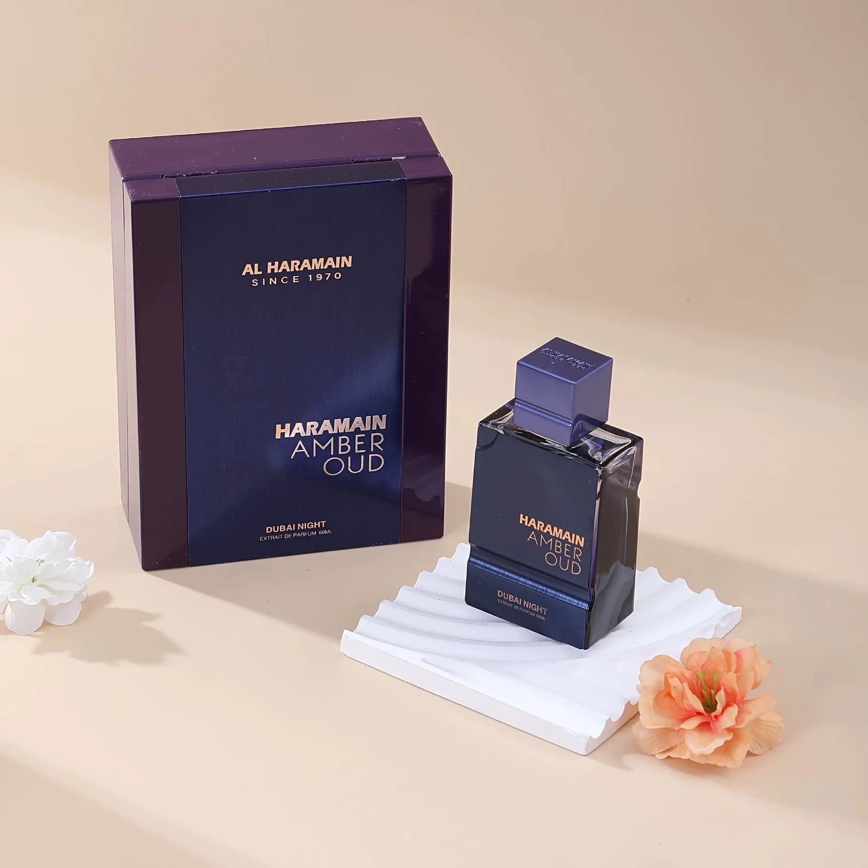 Amber Oud Dubai Night EDP 60ML Unisex, Lussuosa Fragranza Araba con Bergamotto e Fava Tonka, Profumo da Sera