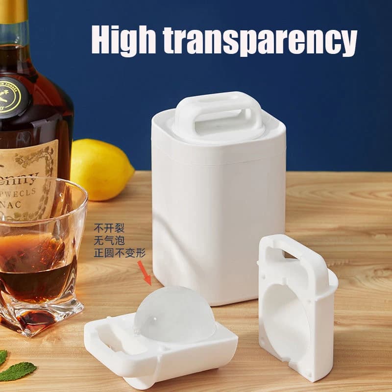 Creatore di palline di ghiaccio ecologico pressa per palline di ghiaccio trasparente stampo per vassoio di whisky sferico stampo per scatola di ghiaccio senza bolle