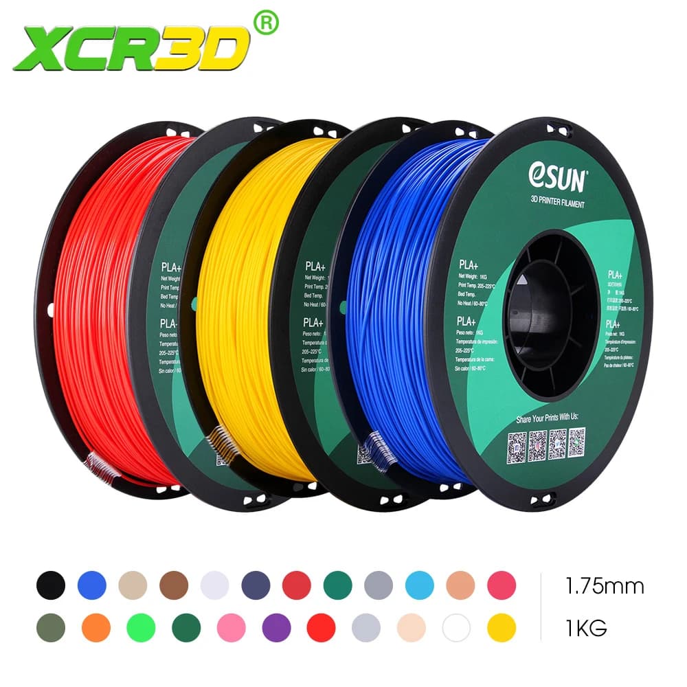 3D Printer Filament ESUN PLA Plus 1KG 1.75mm +/- 0.03mm 3D Plastic Printing Ecological Material for 3D Printers Reprap FDM