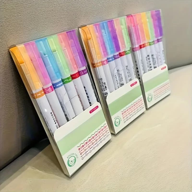 3 set di 18 penne per contorni, progettate specifiche per curve di fiori, adatte per disegnare, contorni e creare grafici