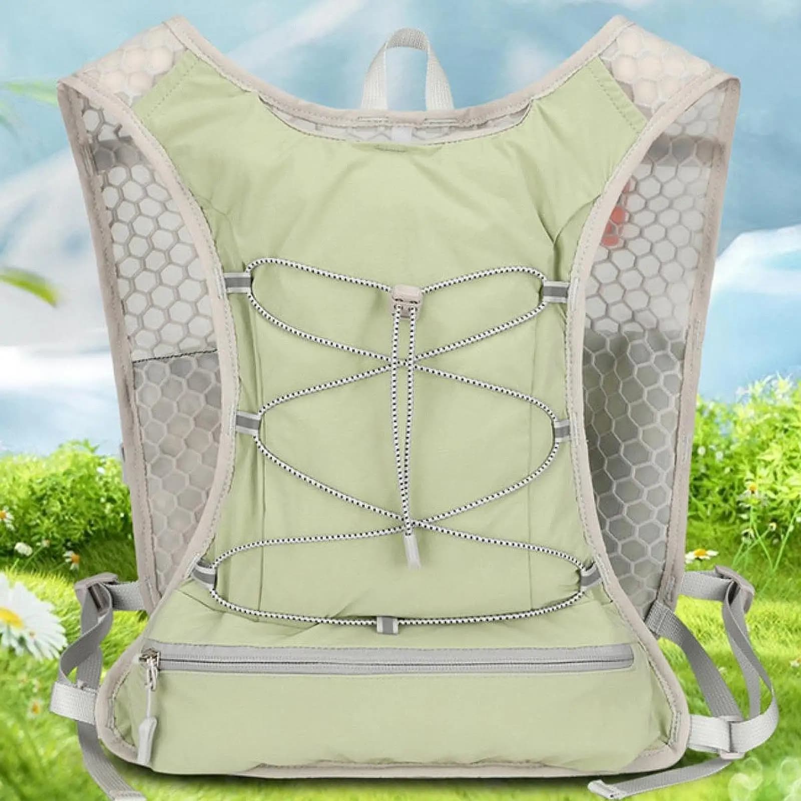Backpack with water vest with multi-task water bladder for trail racing mountaineering light outdoor racing equipment