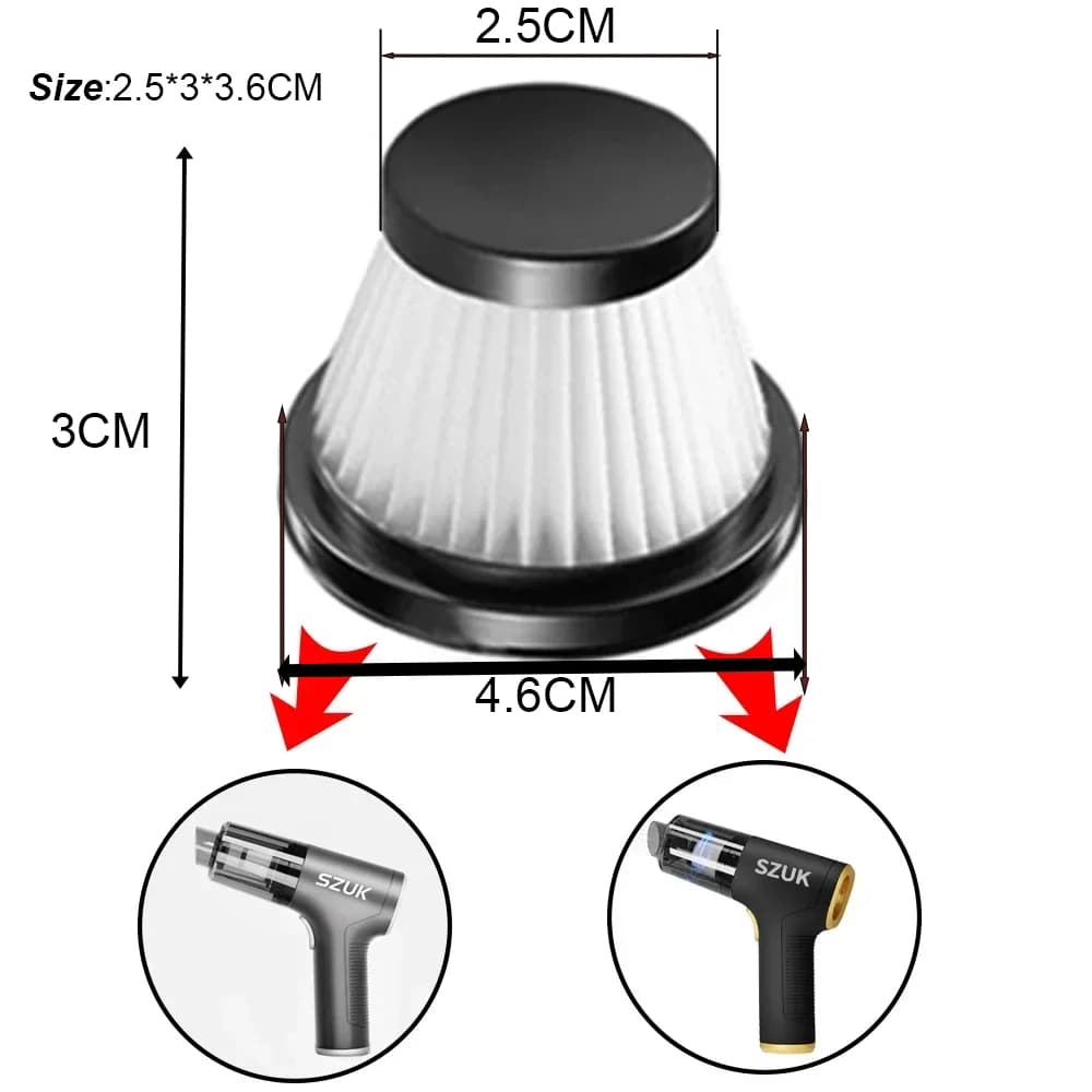 C006 Filtro per aspirapolvere per auto HEPA