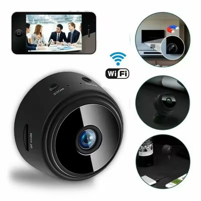 Telecamere di Sorveglianza Smart HD A9 con Wifi, Videocamera con Sensore, Videocamera Web per Sicurezza Domestica Wireless