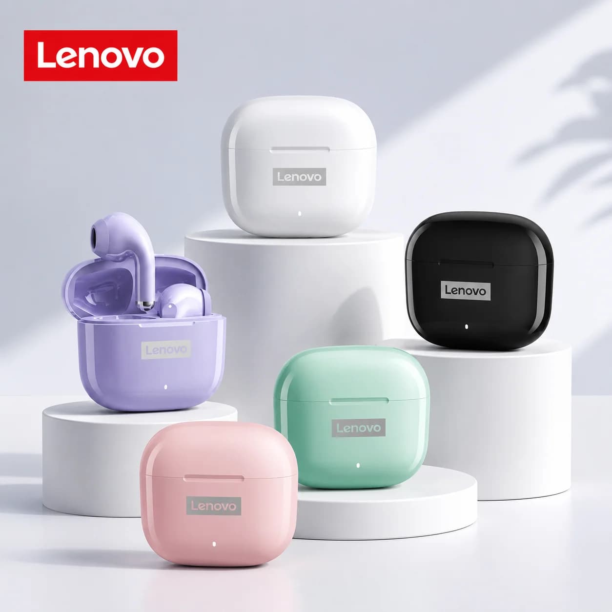 In Stock Lenovo LP40 PRO TWS Bluetooth5.4 Quick Connect Earphone Ergonomic Design Headphones Powerful Transmission Speed Headset