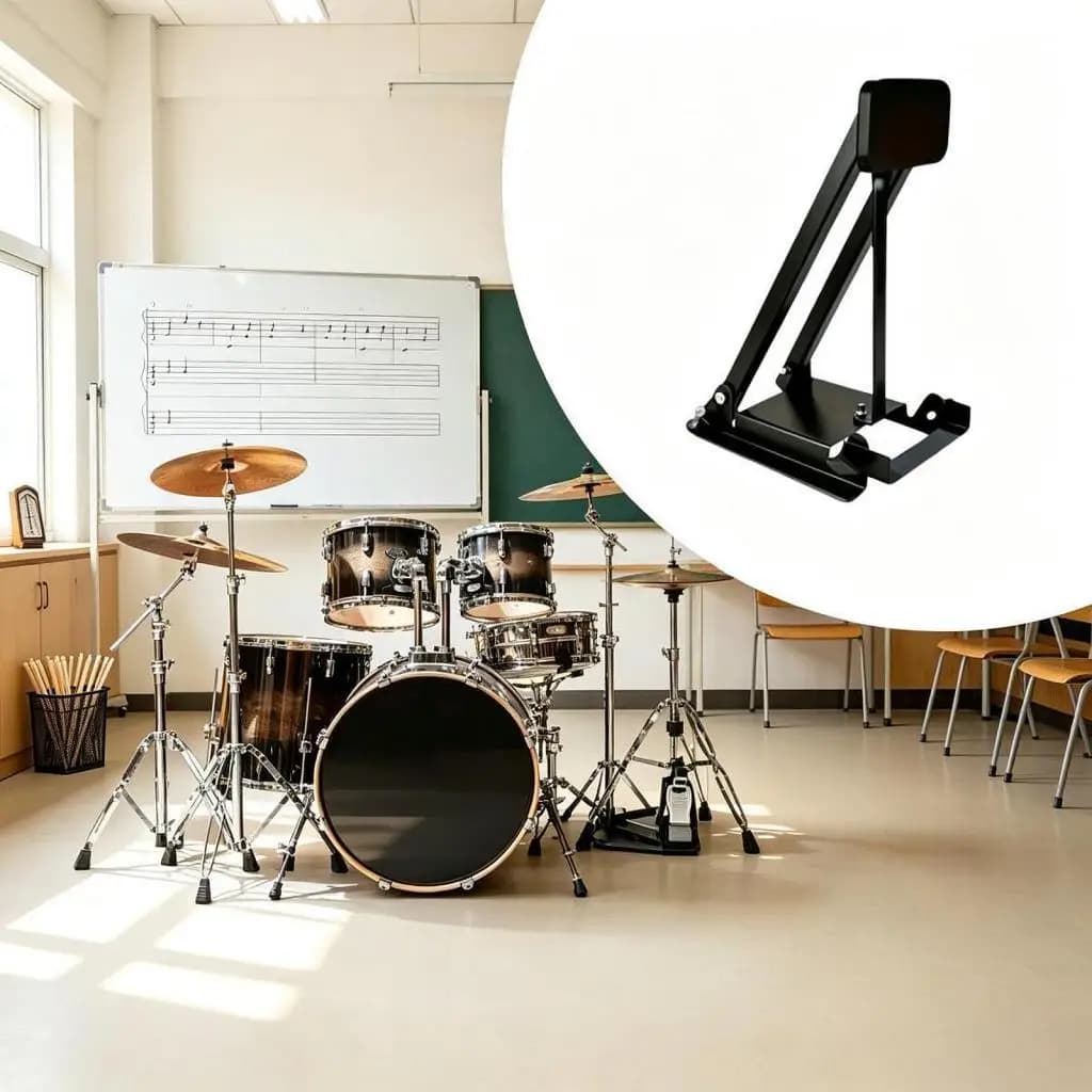 Compact Padded Bass Drum Practice Pedal Black Bass Drum Practice Pad