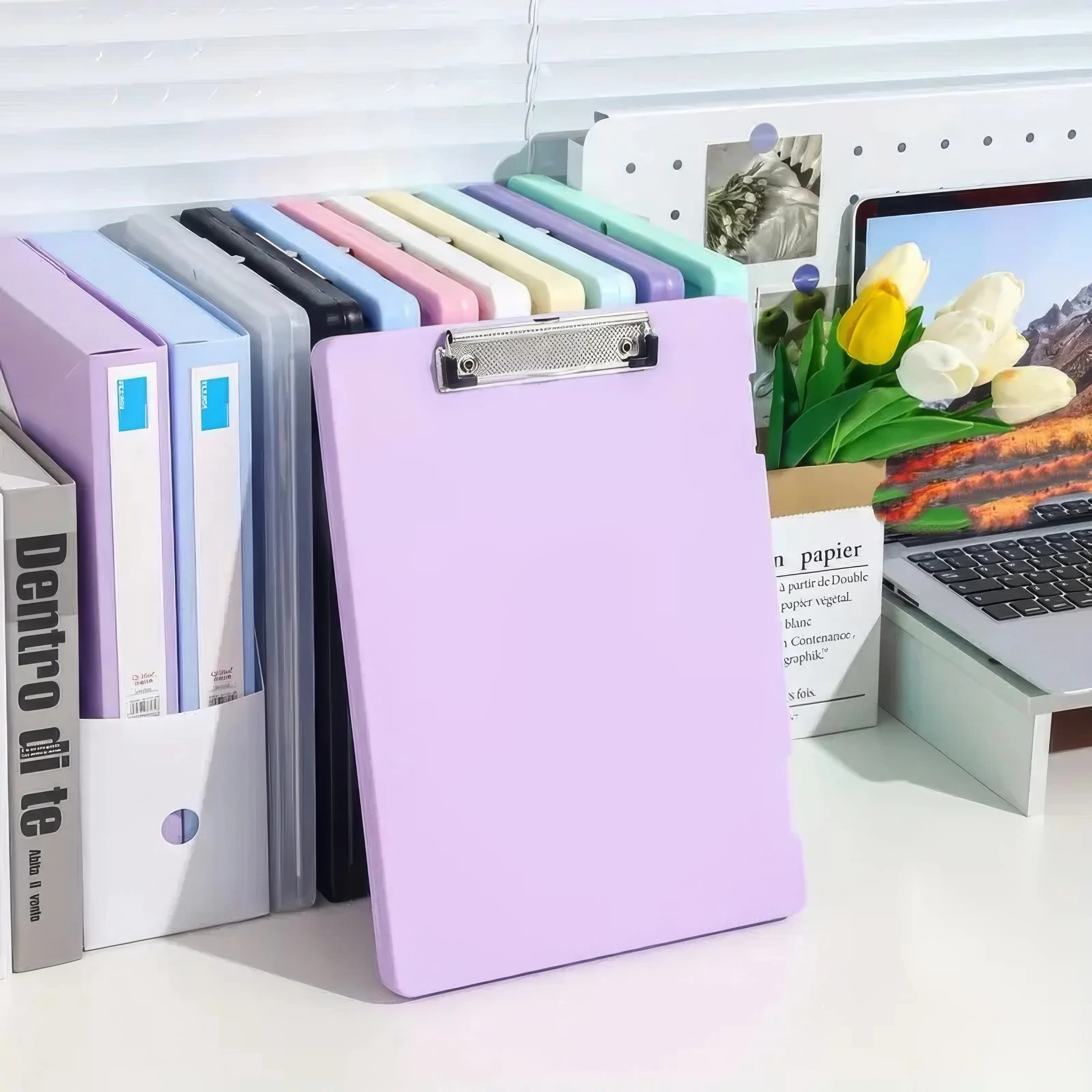 Scatola porta documenti viola, 1 pezzo, porta documenti da scrivania, formato lettera, portatile, forniture per l'home office