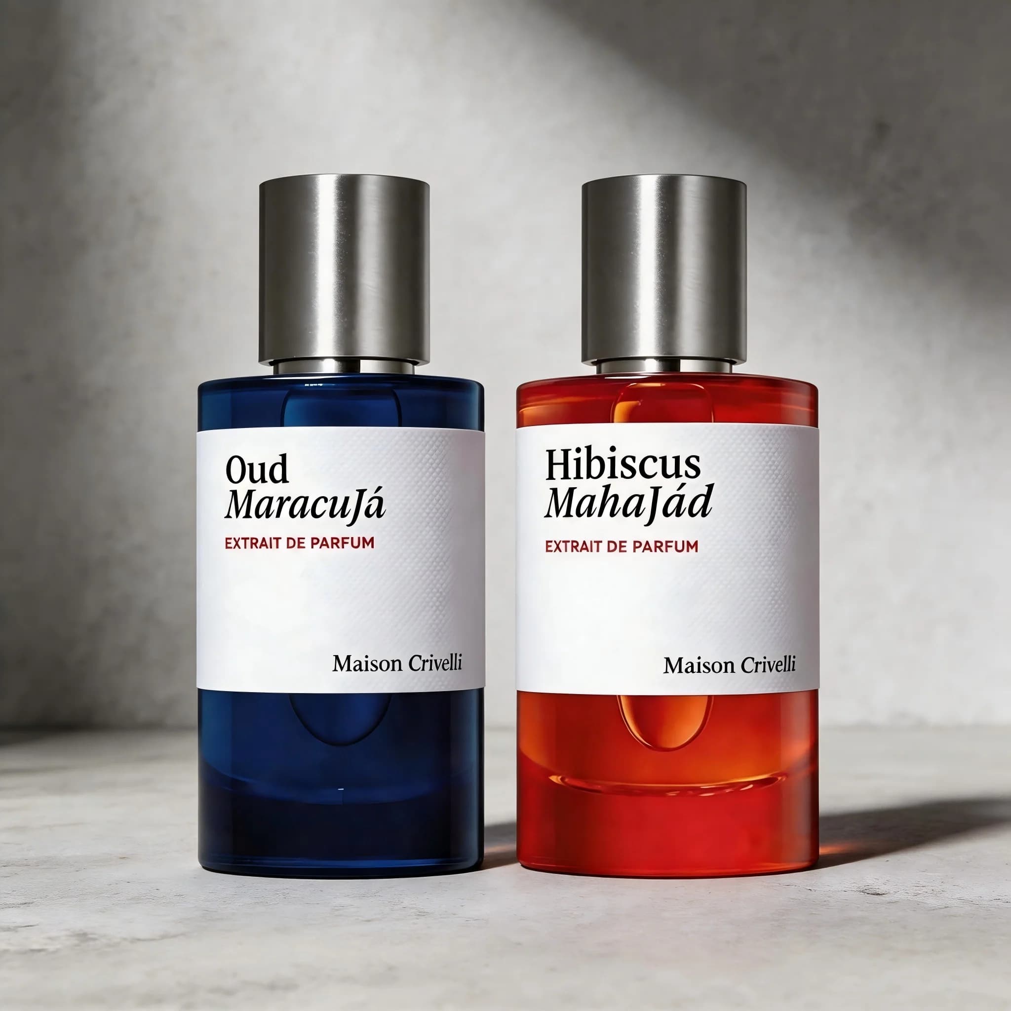 Set Duo di Extrait de Parfum Maison Crivelli | Oud Maracujá e Hibiscus Mahajad | Profumi di Lusso Unisex 3.4 Oz Ciascuno | Regalo Perfetto