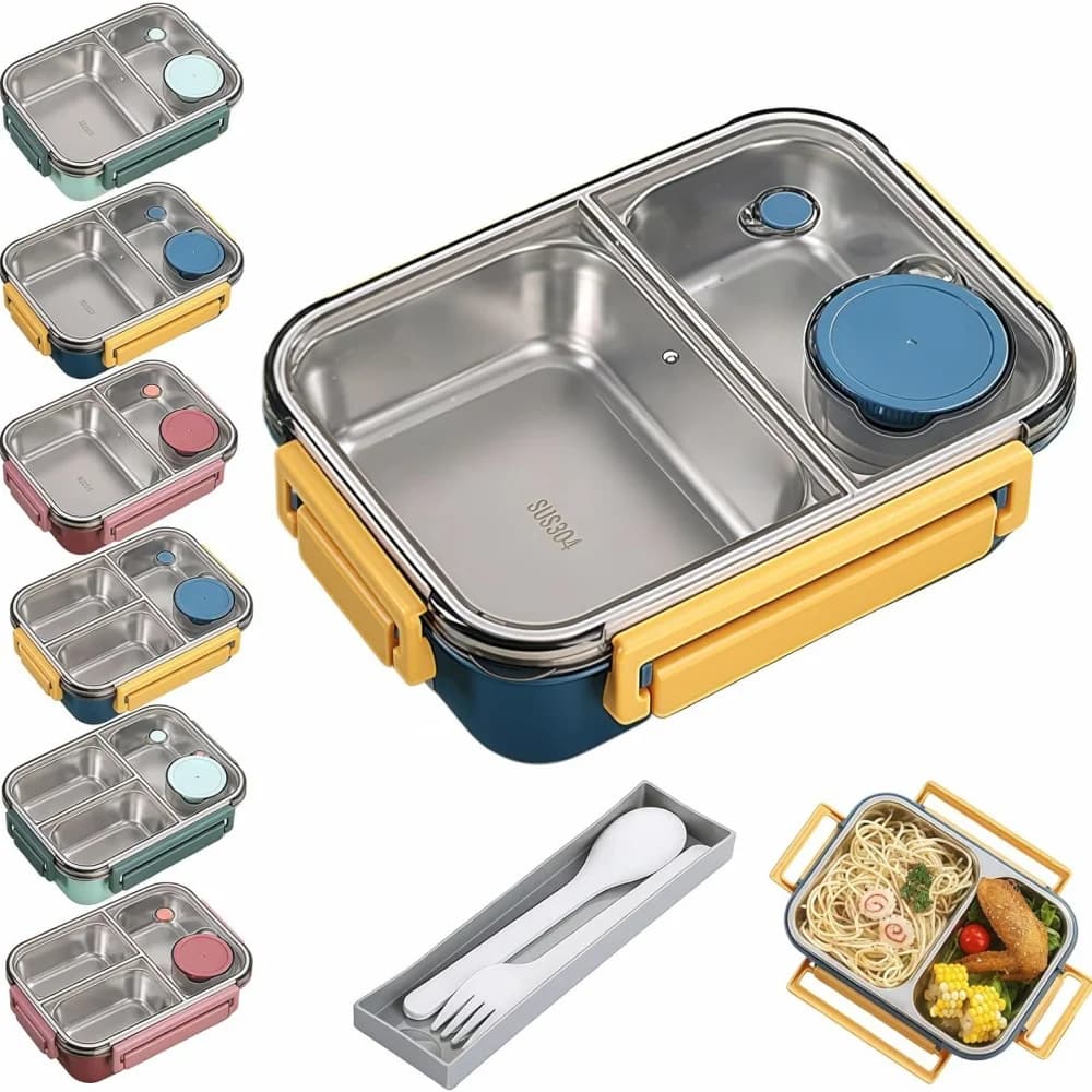 Scatole per il pranzo portatili da 850 ml per bambini Adulti Thermo Zuppa Bento Box Contenitore per alimenti riscaldato isolato in acciaio inossidabile