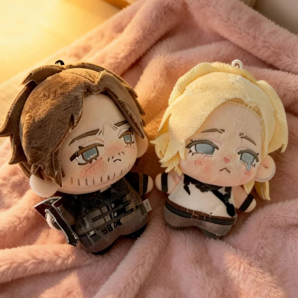 Game Leon Scott Kennedy Grace Ashcroft Cosplay Plush Cotton Doll Stuffed Dolls Room Decoration Bag Pendant Unisex Accessory