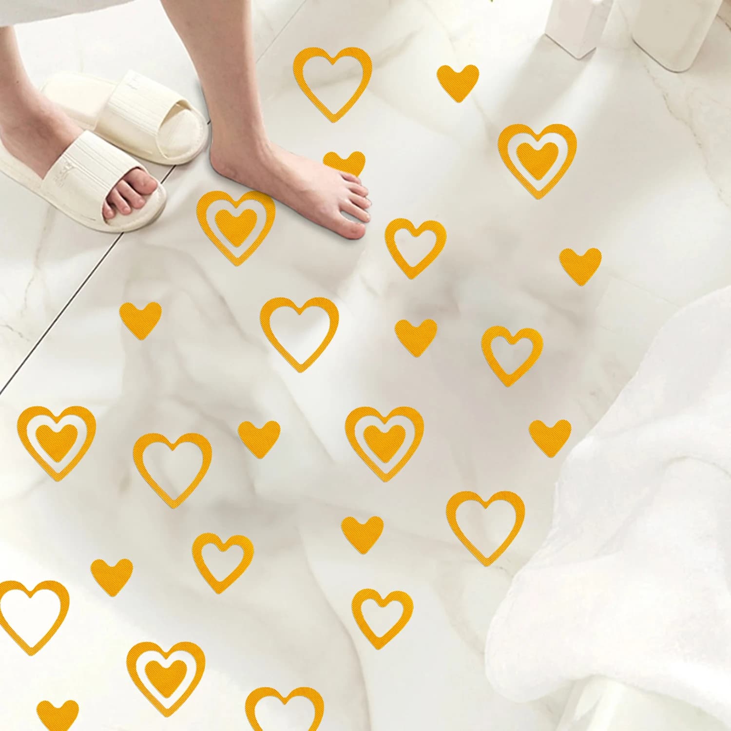 10 pezzi adesivi antiscivolo creativi adesivi antiscivolo per doccia battistrada strisce per vasca da bagno di sicurezza decalcomania adesiva accessori per il bagno