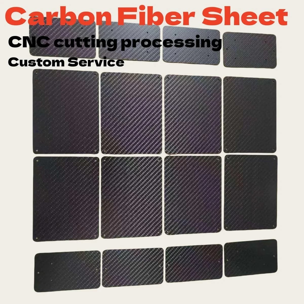 Customized Carbon Fiber Panel Sheet Cutting Machine For CNC Machining Parts of Airplane Frame FPV drone Arm Parts