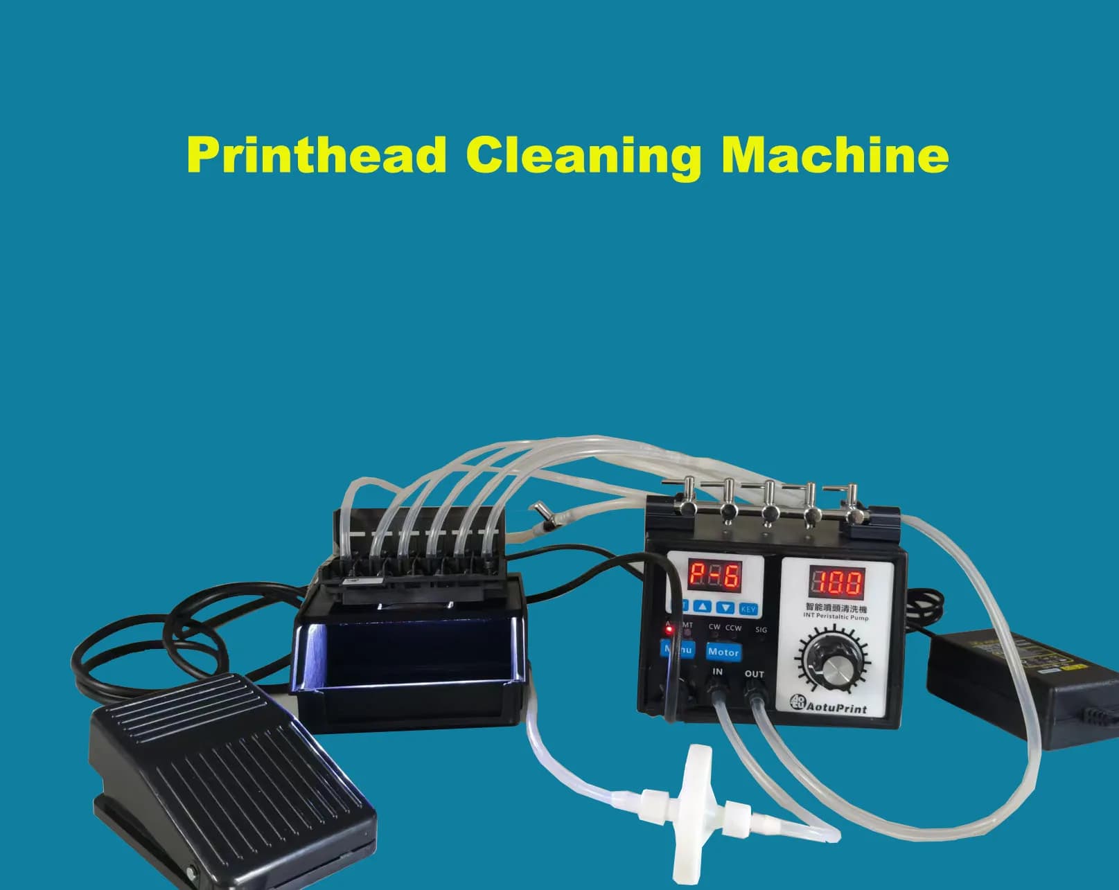 Printhead DTF Ink Clogged Cleaning Machine Washer Unclog Reverse For Epson L1800 L805 1390 i3200 4720 XP600 DX6 Print Head Clean
