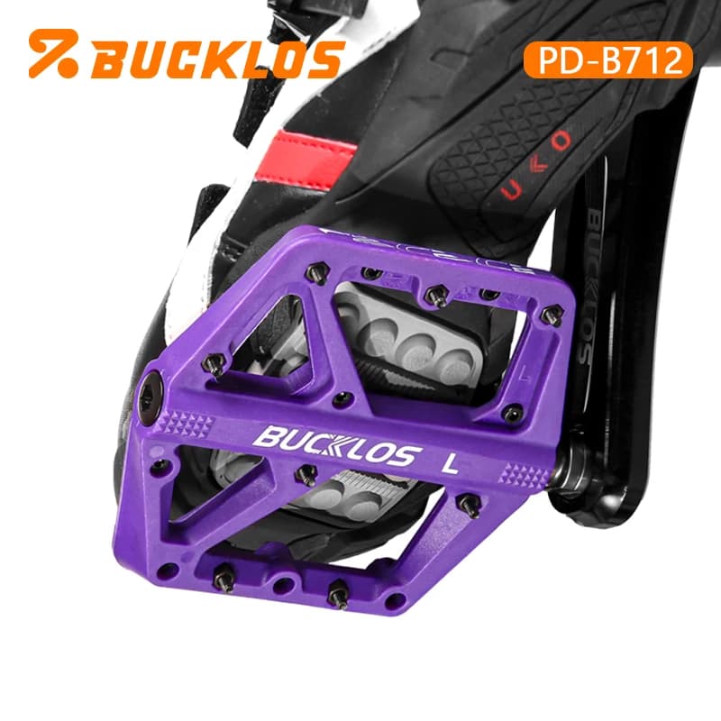 Pedali BUCKLOS MTB in fibra di nylon, con cuscinetti sigillati allargati, per BMX, pedali per bicicletta ultraleggeri, accessori per bici