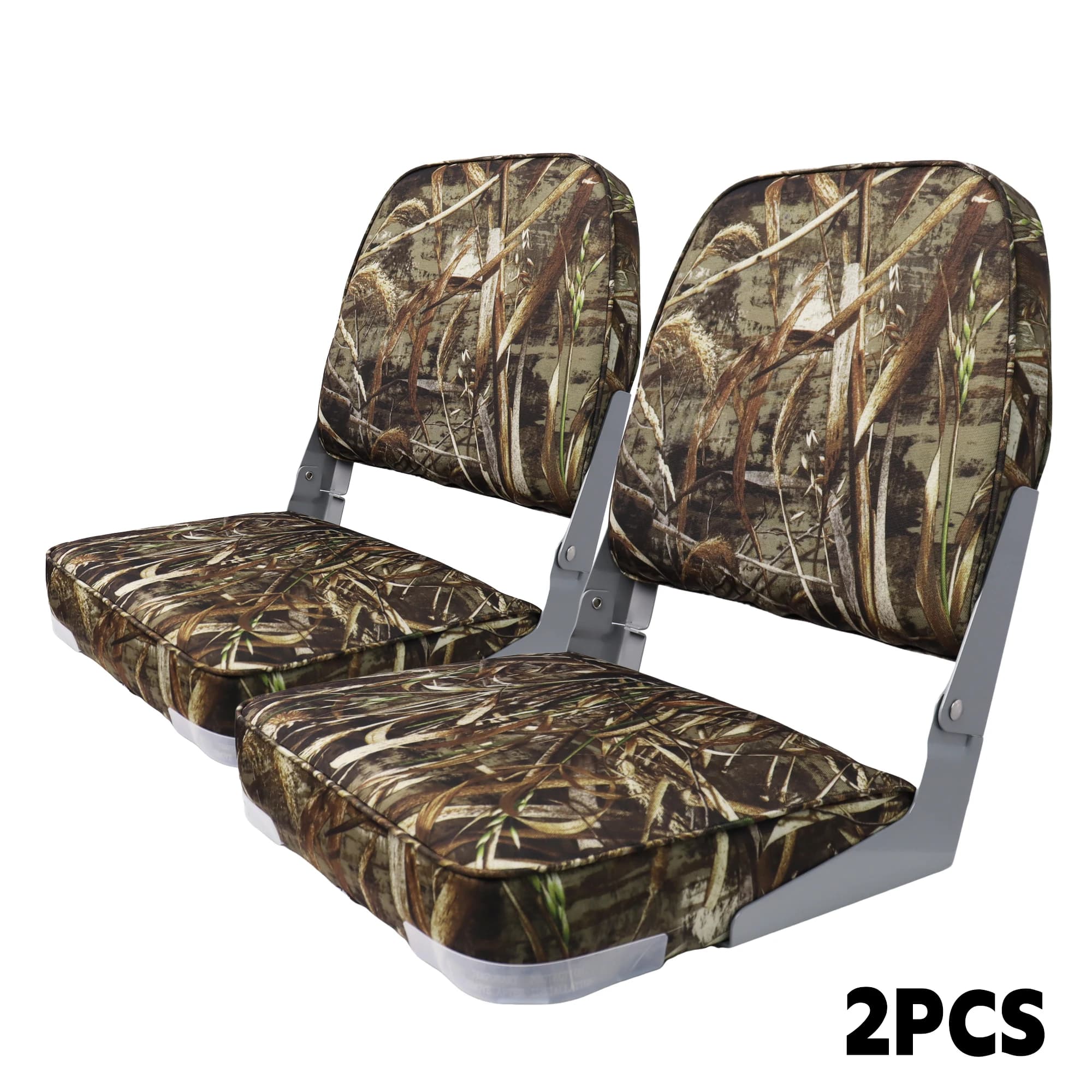 Low Back Boat Seat Waterproof Back Fold-Down Fishing Boat Chair for Pontoon Bass