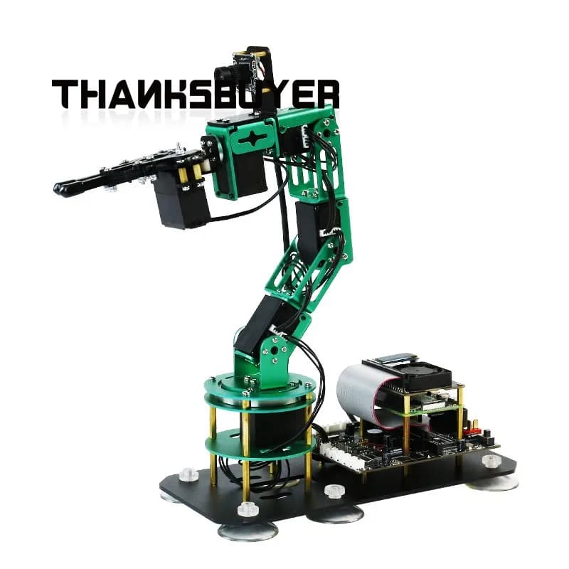 DOFBOT AI Vision Braccio robotico Braccio robot a 6 assi assemblato con ROS con scheda madre per Raspberry Pi 4B/4G 4B/8G per JETSON NANO