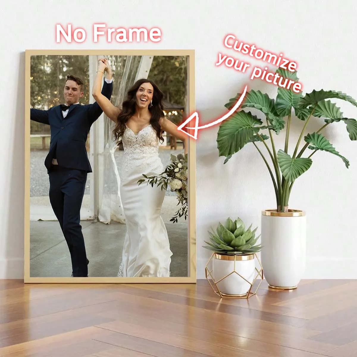 Stampa Personalizzata su Tela da Tuo Ritratto: Poster per Matrimoni, Compleanni, Decorazione Murale, Immagini di Animali Domestici, Famiglia, Paesaggi