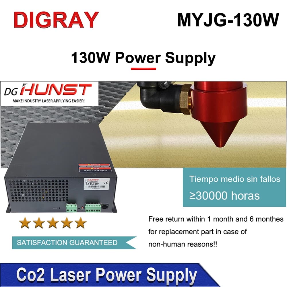 Alimentatore Laser CO2 DIGRAY 130W MYJG-150W per Macchine da Taglio e Incisione Laser 130W 150W