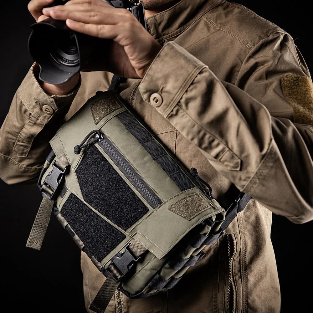 Tactical EDC Shoulder Bag Light Nylon 500D for Hiking and Leisure