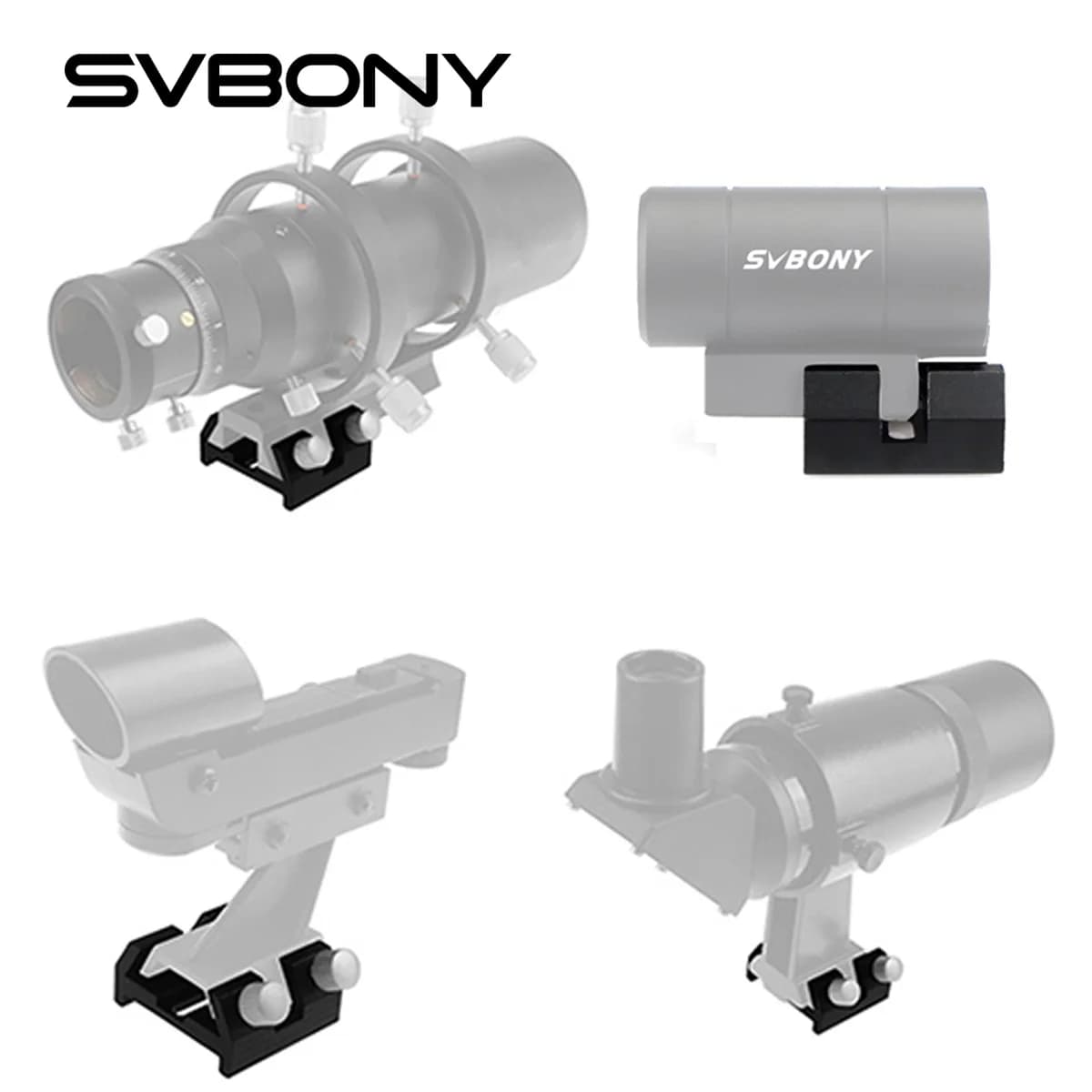 SVBONY Piccola piastra a coda di rondine con vite di bloccaggio Staffa adattatore per cannocchiale guida per ricerca a collegamento rapido per telescopio astronomico