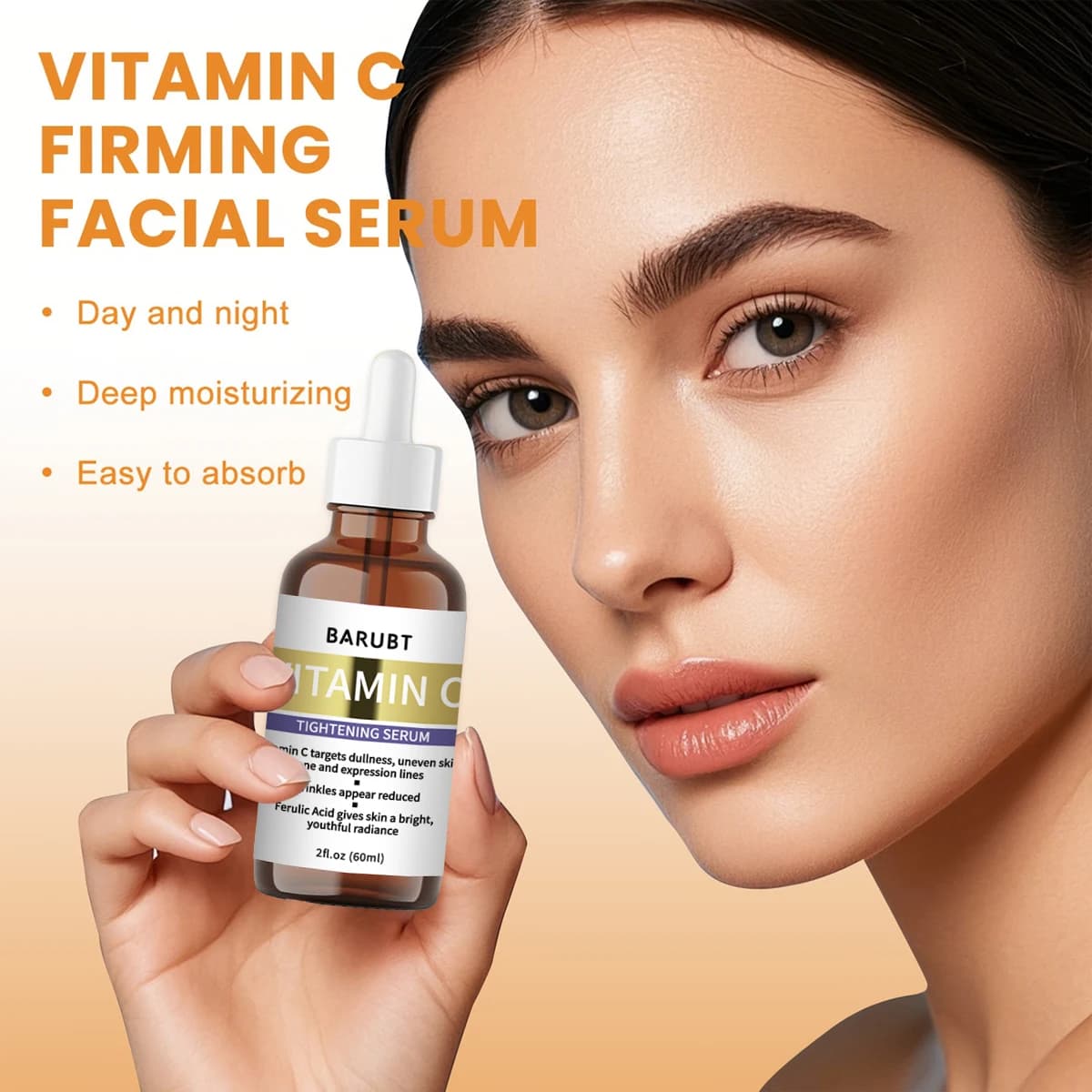 Essence of vitamin C - formula with ascorbic acid and hyaluronic acid that gently moisturizes and firms the skin for daily skin care