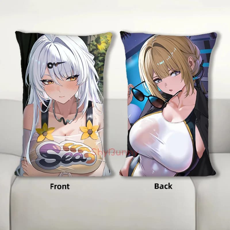 Dakimakura Evelyn e Gigen ZZZ Anime Federa per cuscino per il corpo Cuscino per divano Stampa fronte-retro Federa per cuscino 40X60 cm