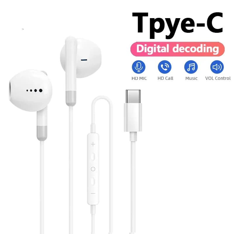 In-Ear earphones for Apple iPhone 17 16 15 14 13 12 11, Stereo Headphones Compatible with Bluetooth, 3.5mm Jack for Phone