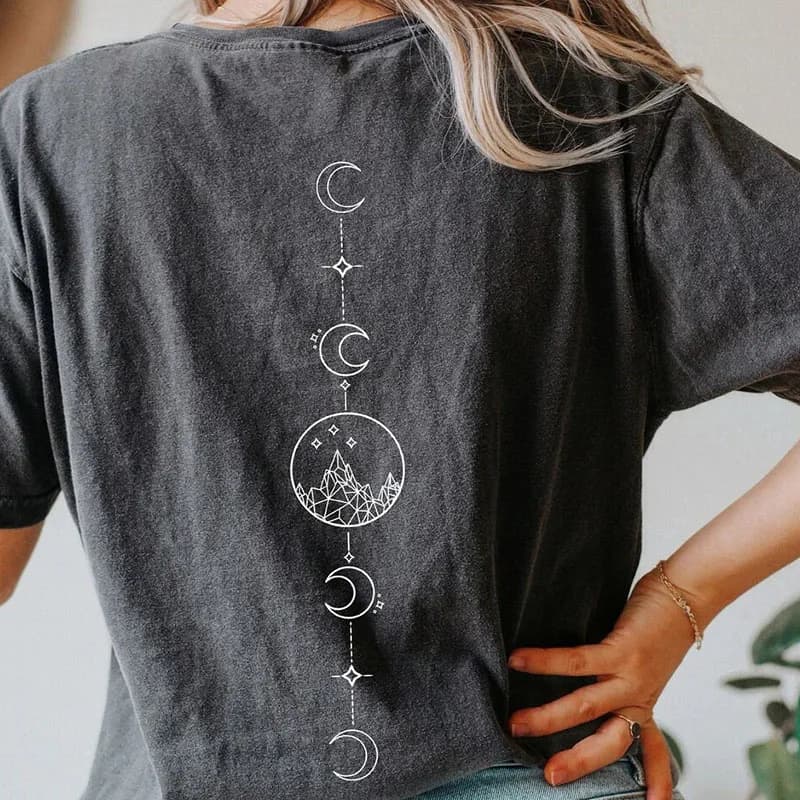 The Night Court ACOTAR T Shirt 100% Cotton Washed Distressed Top Dark College T Shirt Subtle Bookish Merch Y2K Top