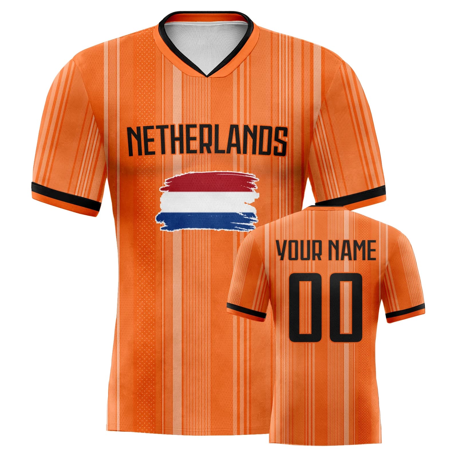 Maglia da calcio personalizzata olandese Maglia da calcio personalizzata con nome e numero Maglie da calcio della squadra Regali per gli amanti del calcio per i fan