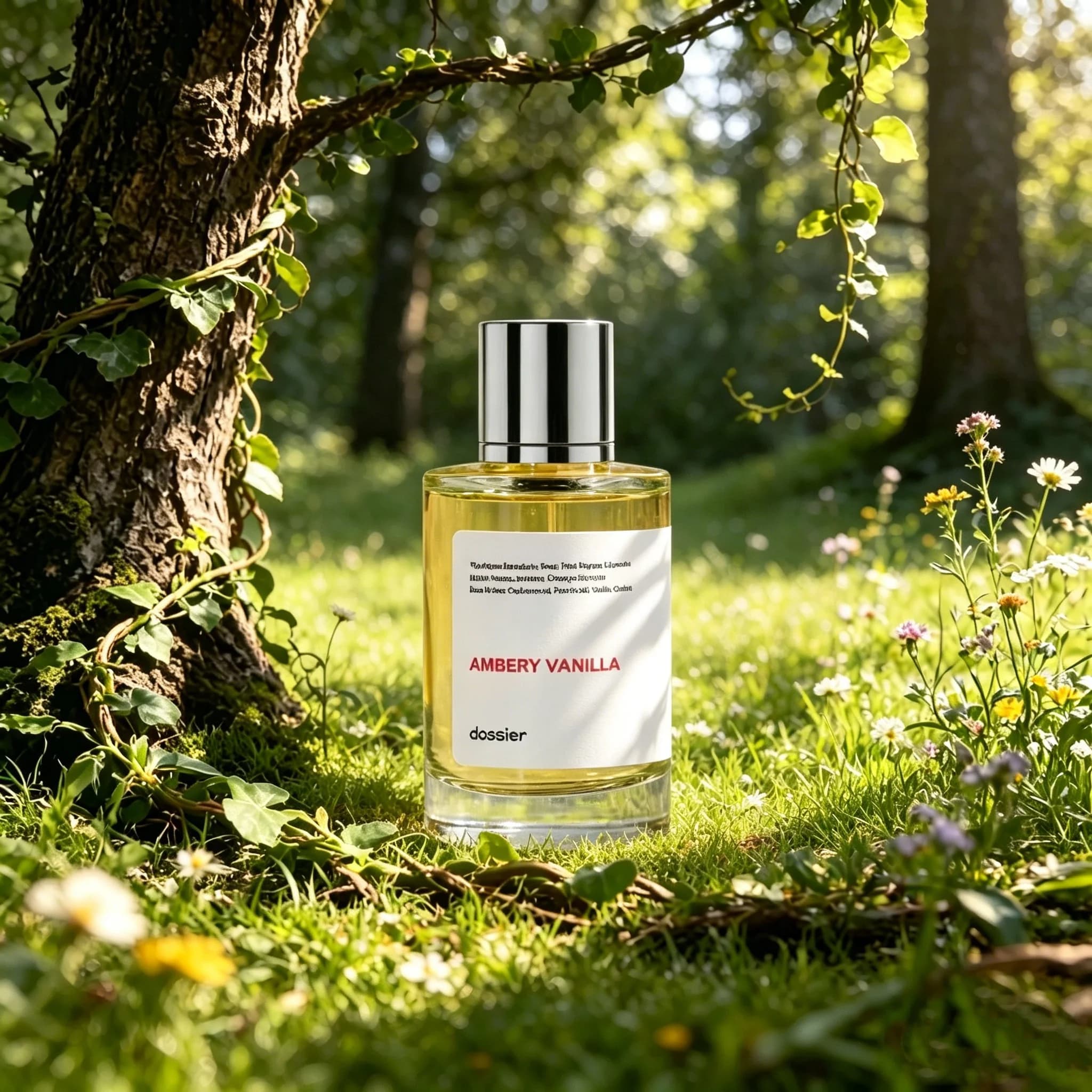 Dossier Ambery Vanilla 100ML EDP Ispirato a YSL Black Opium | Profumo Naturale Floreale Fruttato a Lunga Durata