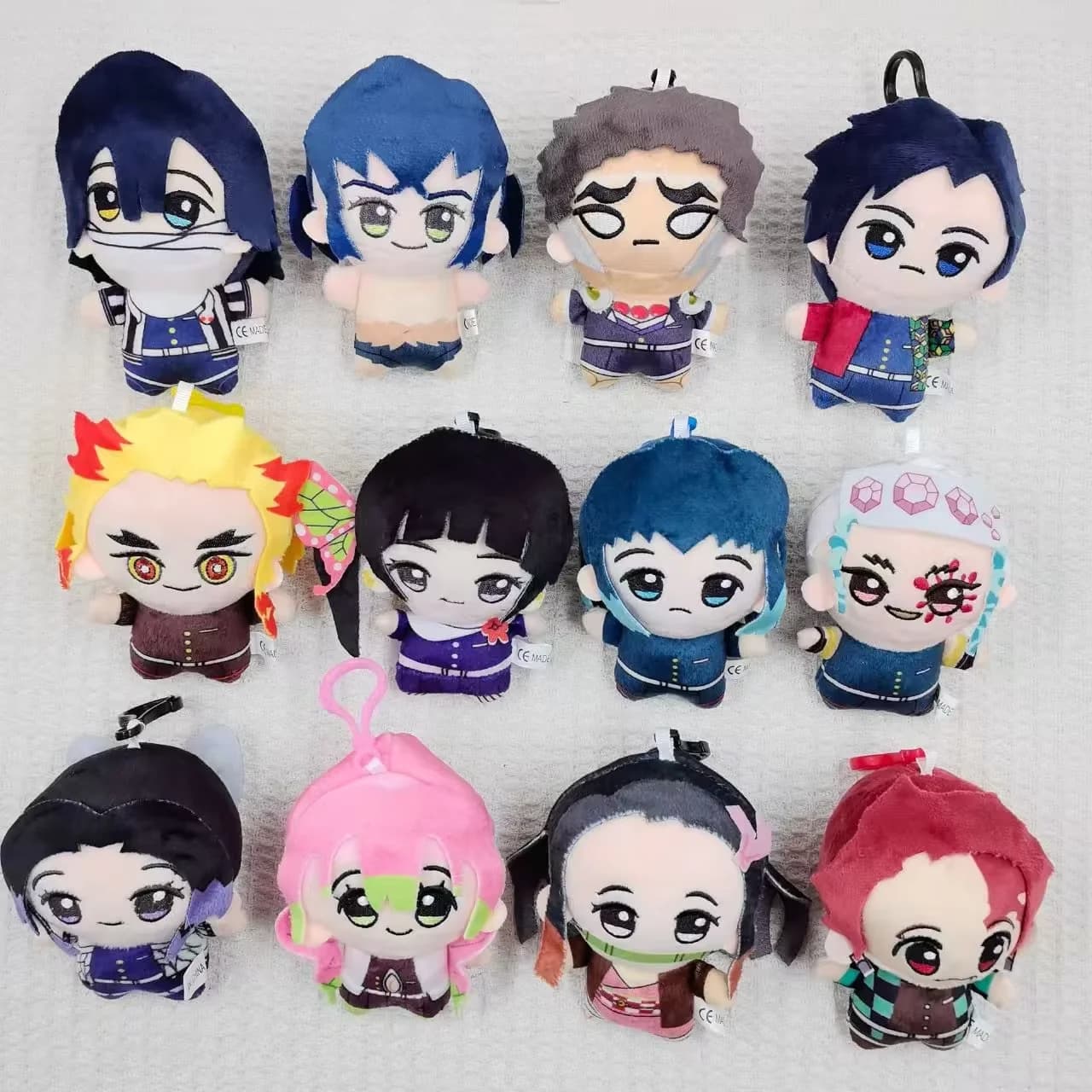 Japanese-style Anime Demon Slayer Plush Toys Backpack Accessories Hanging Ornaments Figurines Cartoon Dolls and Keychains