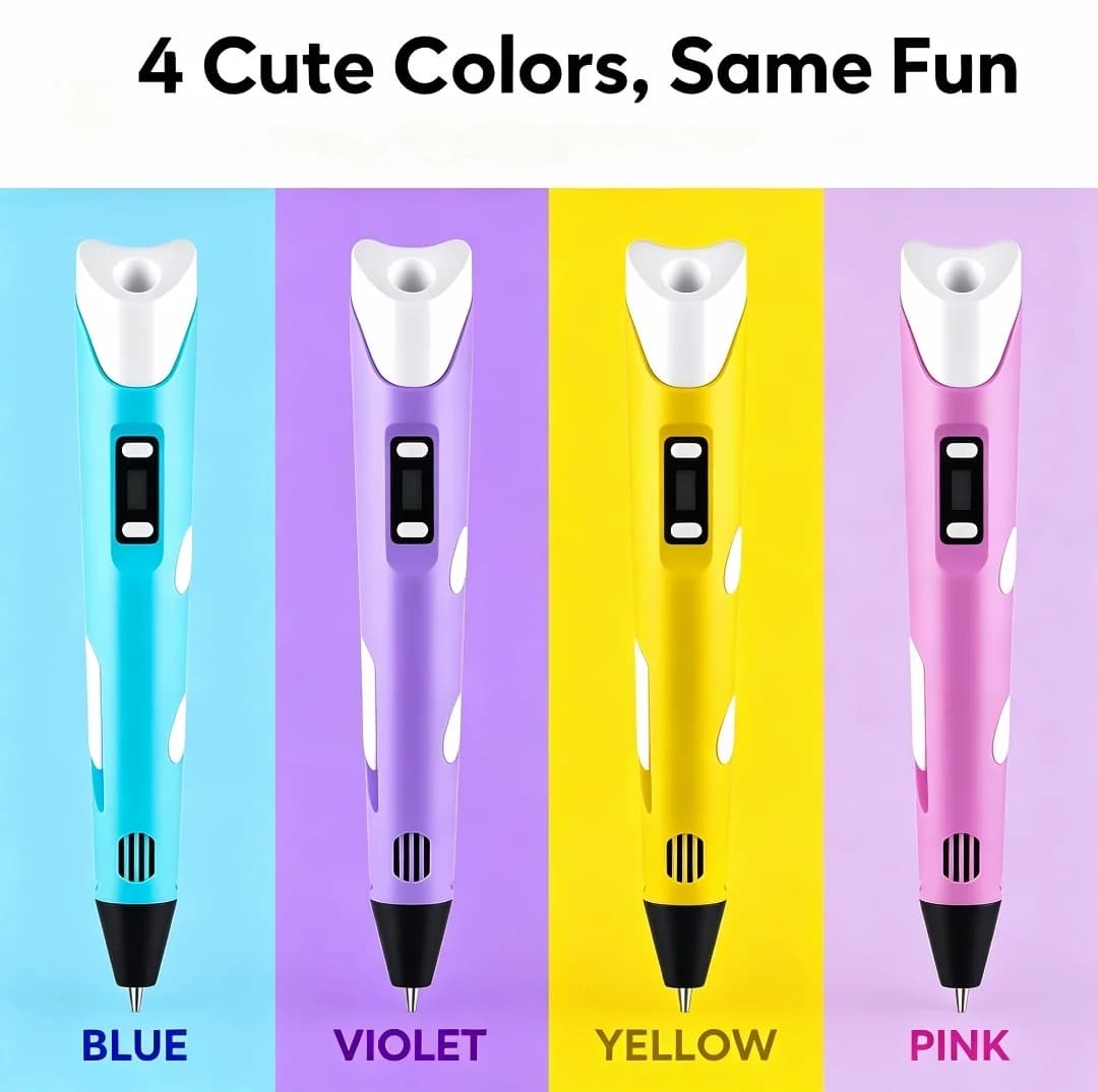 Drawing Graffiti Art Pen 1.75mm PLA Filament,Educational Toy Birthday Gift(No Power Adapter)