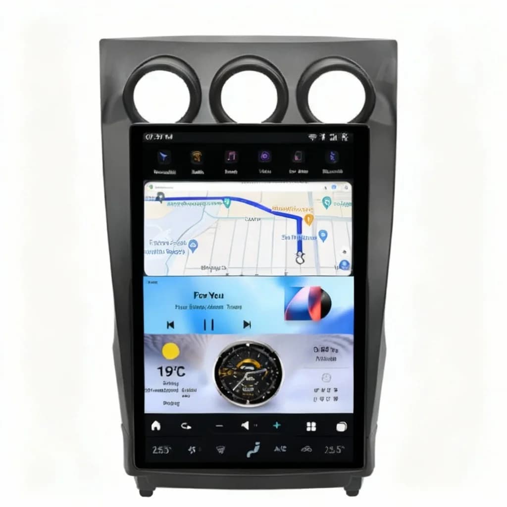 Autoradio Aucar 14.5'' con sistema operativo Android 13 per Nissan 350Z Z33 2002-2008, Apple CarPlay, navigatore GPS, stereo auto con touchscreen.