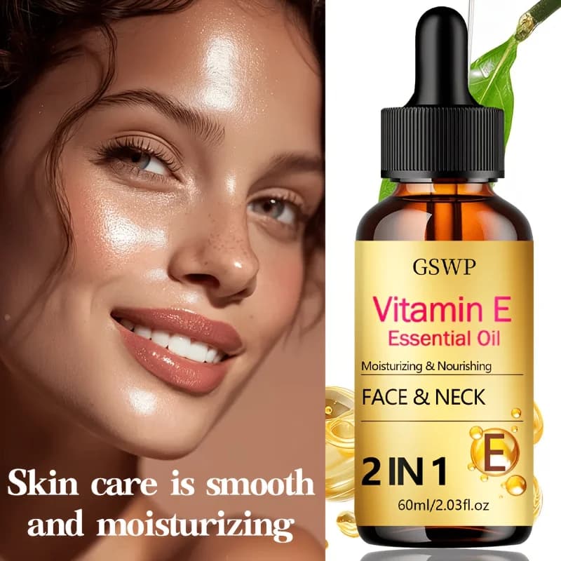 GSWP Olio Essenziale di Vitamina E: fornisce idratazione profonda e allevia la secchezza; adatto per il collo. 60ml/120ml