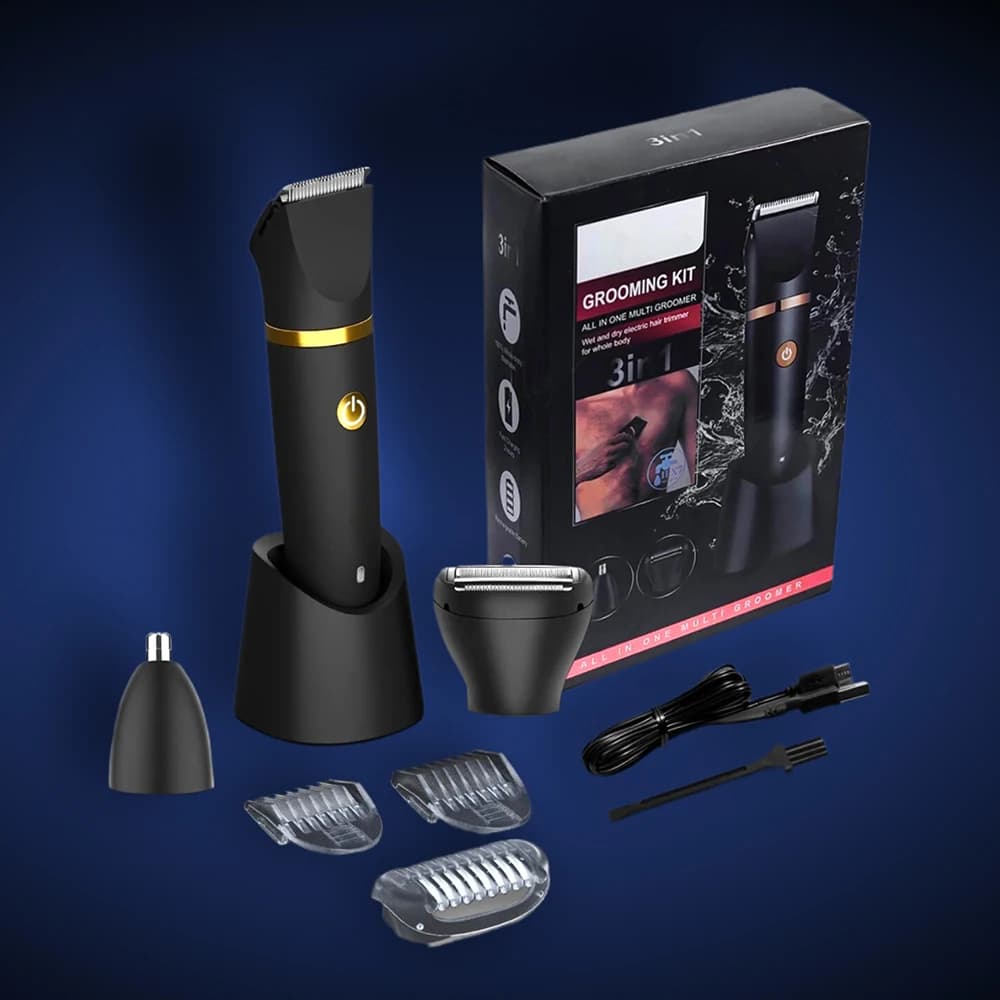 Electric haircuts three in one for haircuts Bikini ball shaver for whole body Kit for men's skin shaving