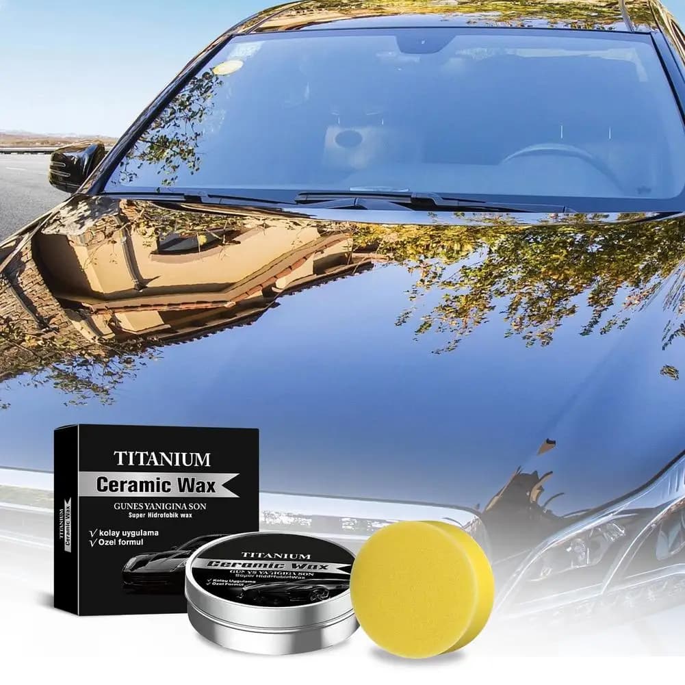 Cera per riparazione graffi auto Titanio Cera ceramica Crema Prodotti per auto Cura Rivestimento rapido Cera per autolavaggio Agenti per cera Auto professionale C6O3
