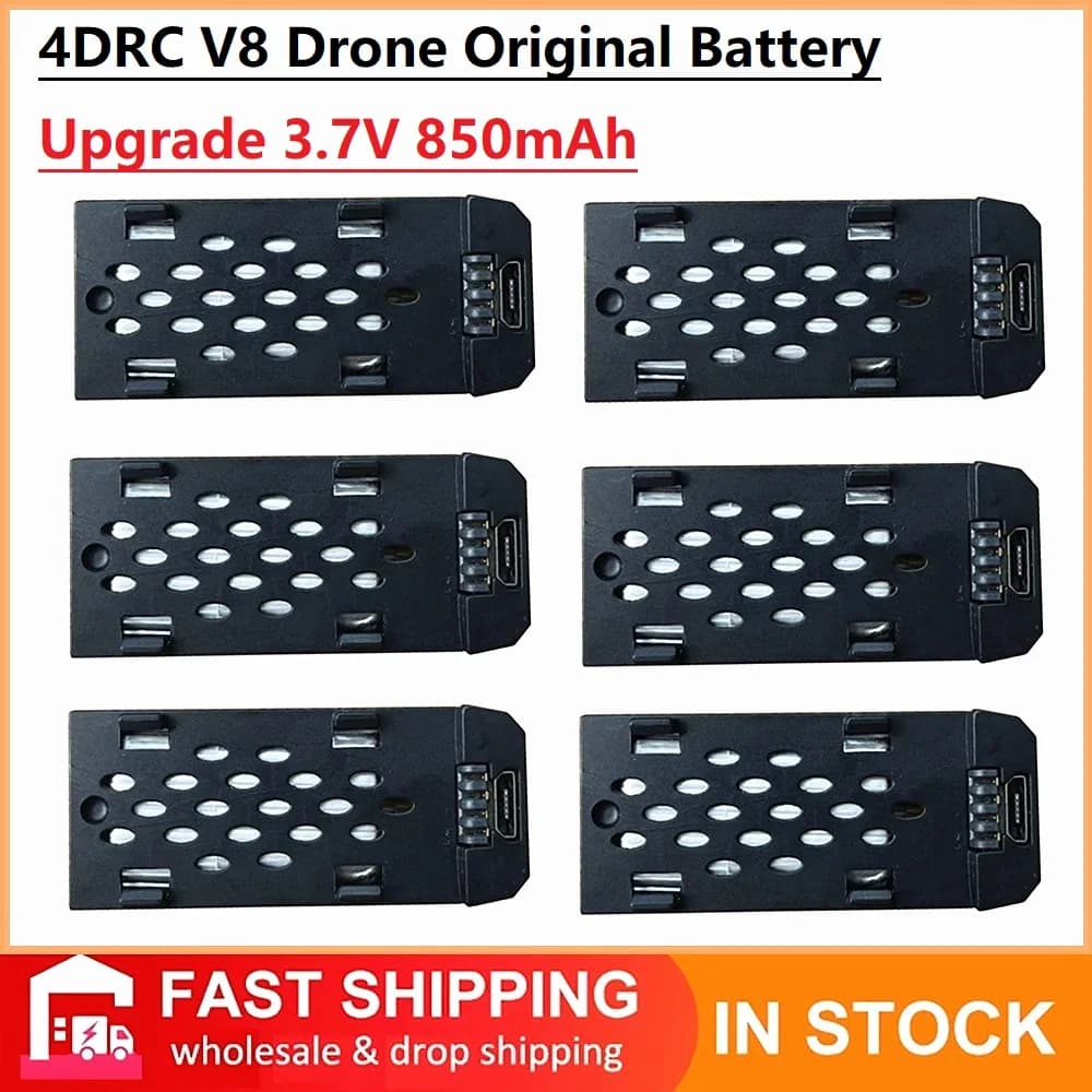4DRC V8 Drone Original Battery 3.7V 850MAh For 4D-V8 Mini RC Battery Quadcopter Parts of Replacement Accessories V8 Battery