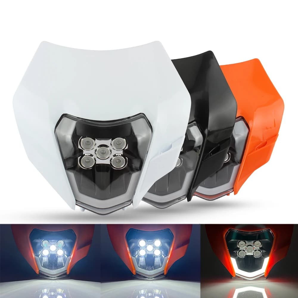 Per KTM Moto Faro A LED 2008-2016 XC SX XCW EXC 125-500 Accessori Enduro Motocross Faro di Montaggio Maschera Carena