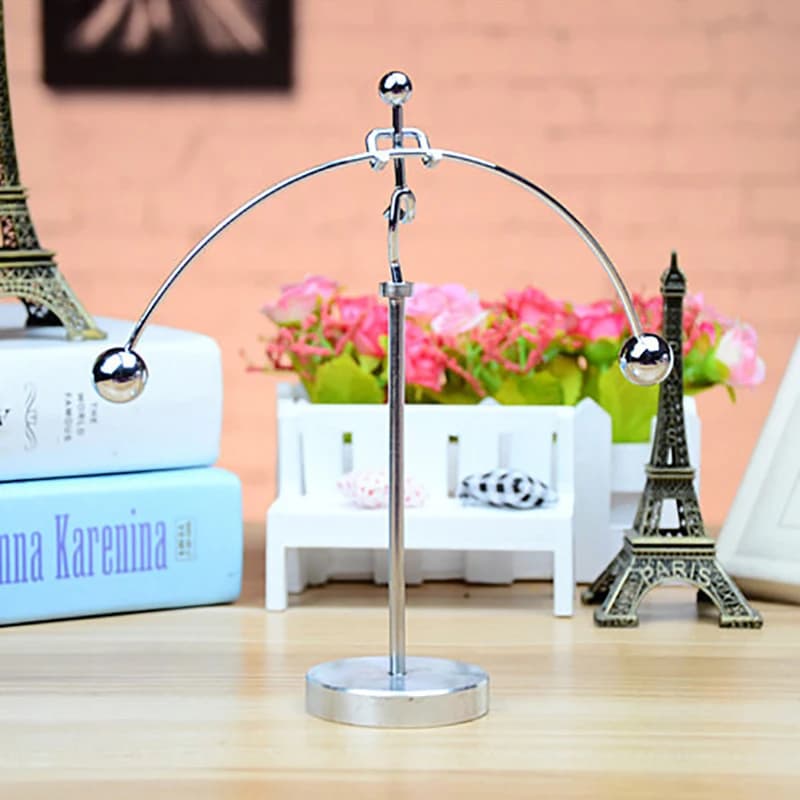 Pendolo dell'equilibrio dell'uomo di ferro a una gamba Hercules decorazione del Desktop di sollevamento pesi