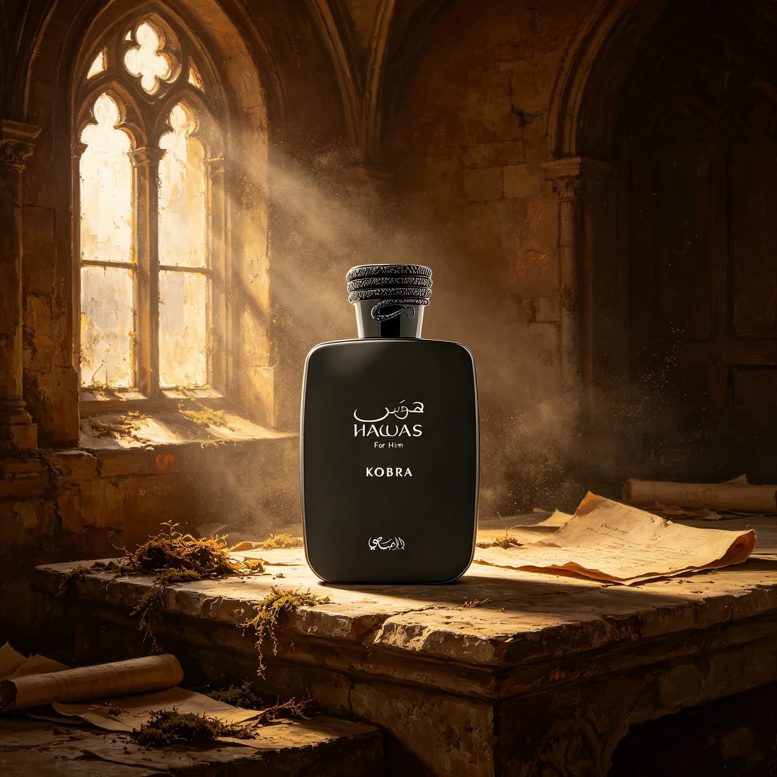 Rasasi Hawas Kobra Eau de Parfum per Uomo, Fragranza Orientale Legnosa Premium Araba 100ml, Regalo di San Valentino e Natale, Adatto a Varie Occasioni