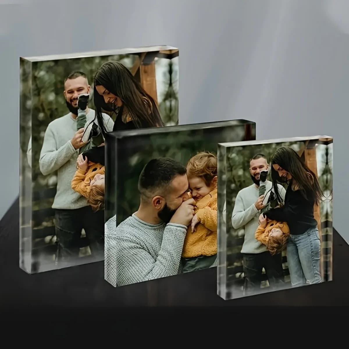 Custom Acrylic Photo Frame — Love Story, Family Photos, Personalized Frame, Valentine's Day Gift, Pets, Couples' Keepsake, Bedro